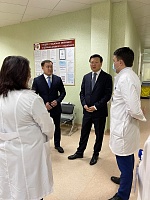 Working visit of the head of the Medical Center to the new facilities of the Hospital Alexey Tsoy, head of the Medical Center of the President’s Affairs Administration of the Republic of Kazakhstan, began his first visit with the Medical Center Hospital