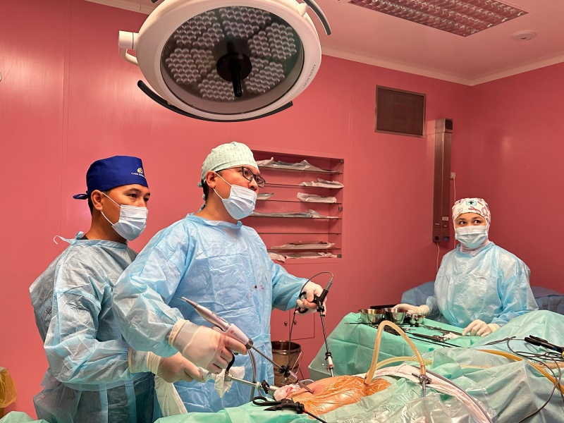 The visit of doctors of the Medical Center Hospital of the PAA of the Republic of Kazakhstan in the Mangistau region has ended: 8 operations, 90 medical consultations, 8 presentations, 7 lectures